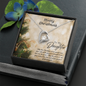 MERRY CHRISTMAS FOREVER LOVE NECKLACE - TO MY DAUGHTER
