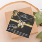 MERRY CHRISTMAS FOREVER LOVE NECKLACE - TO MY DAUGHTER