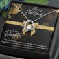 MERRY CHRISTMAS FOREVER LOVE NECKLACE - TO MY DAUGHTER