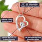 MERRY CHRISTMAS FOREVER LOVE NECKLACE - TO MY DAUGHTER