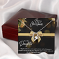 MERRY CHRISTMAS FOREVER LOVE NECKLACE - TO MY DAUGHTER