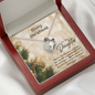MERRY CHRISTMAS FOREVER LOVE NECKLACE - TO MY DAUGHTER