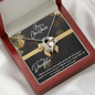MERRY CHRISTMAS FOREVER LOVE NECKLACE - TO MY DAUGHTER