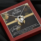 MERRY CHRISTMAS FOREVER LOVE NECKLACE - TO MY DAUGHTER