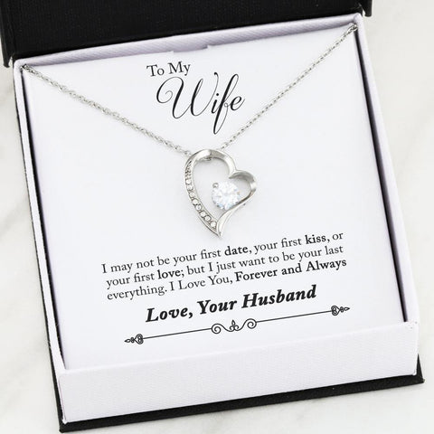 HEART NECKLACE - TO MY WIFE FOREVER AND ALWAYS - TSP Top Selling Products