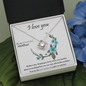 LOVE KNOT NECKLACE WITH MESSAGE CARD GIFT