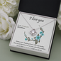 LOVE KNOT NECKLACE WITH MESSAGE CARD GIFT