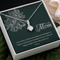 TO MY MOM - ALLURING BEAUTY NECKLACE AND MESSAGE CARD GIFT