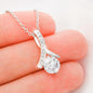 TO MY MOM - ALLURING BEAUTY NECKLACE AND MESSAGE CARD GIFT