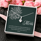 TO MY MOM - ALLURING BEAUTY NECKLACE AND MESSAGE CARD GIFT