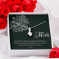 TO MY MOM - ALLURING BEAUTY NECKLACE AND MESSAGE CARD GIFT