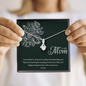 TO MY MOM - ALLURING BEAUTY NECKLACE AND MESSAGE CARD GIFT