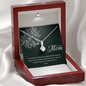 TO MY MOM - ALLURING BEAUTY NECKLACE AND MESSAGE CARD GIFT