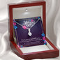 ALLURING BEAUTY LUXURY NECKLACE GIFT FOR MOM WITH MESSAGE CARD