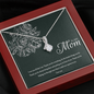 TO MY MOM - ALLURING BEAUTY NECKLACE AND MESSAGE CARD GIFT