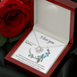 LOVE KNOT NECKLACE WITH MESSAGE CARD GIFT