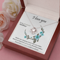 LOVE KNOT NECKLACE WITH MESSAGE CARD GIFT