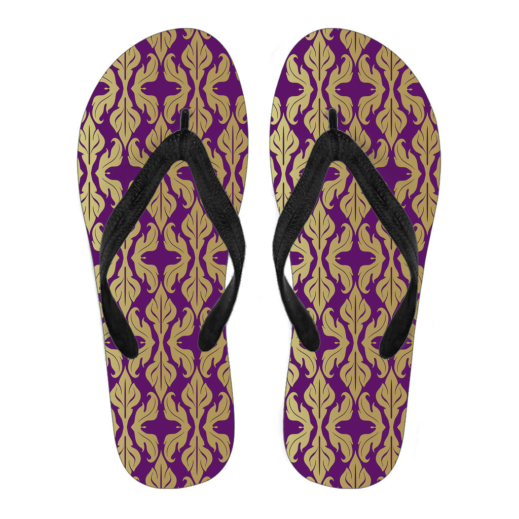 Purple Baroque Men's Flip Flops
