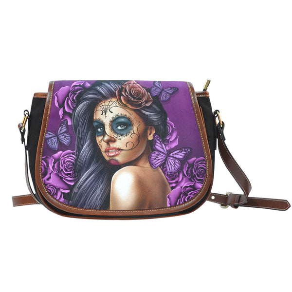 Calavera Saddle Bag - Violet