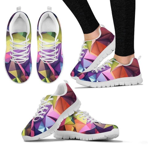 Abstract Geometric Art HandCrafted Sneakers. - TSP Top Selling Products