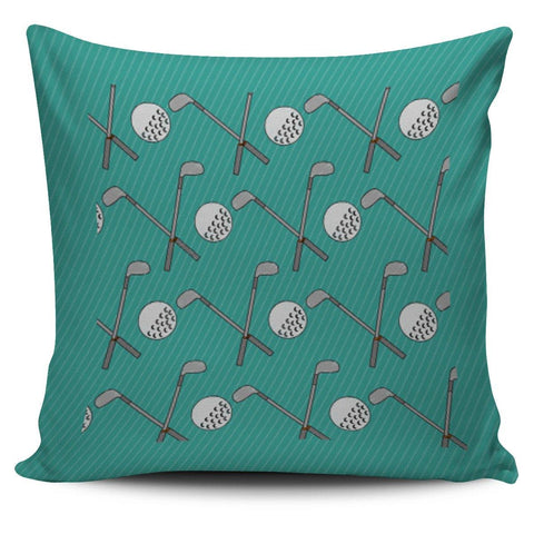 GOLF DESIGN PILLOW COVER - TEAL - TSP Top Selling Products