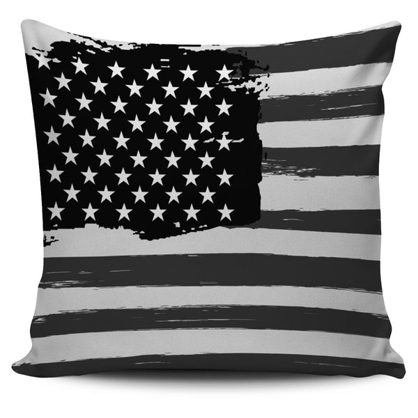 Black Stars & Stripes Pillow
