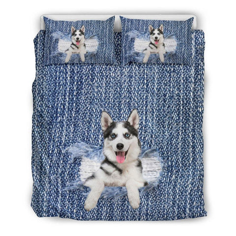 SIBERIAN HUSKY BREAK THE WALL BEDDING SET - TSP Top Selling Products