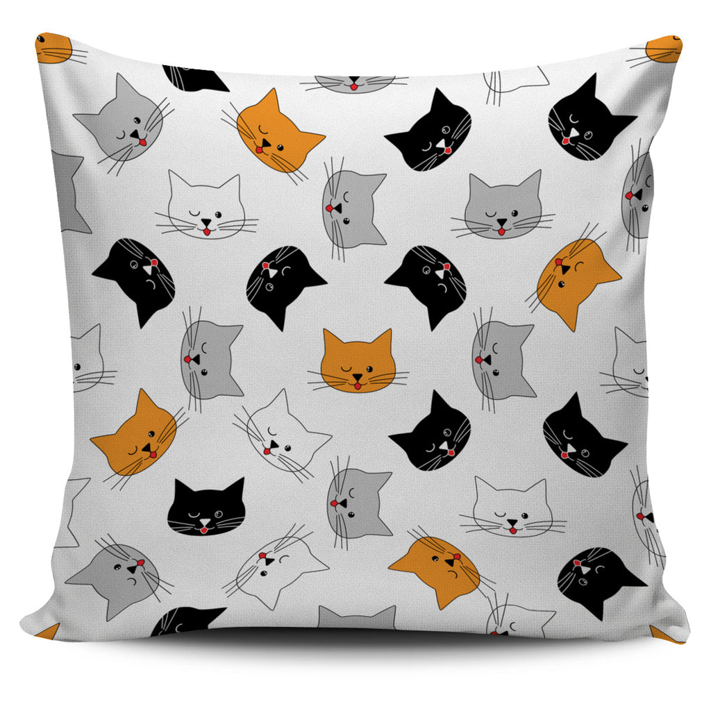 Wink Face Cat Pillow Cover