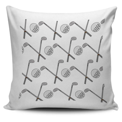 GOLF DESIGN PILLOW COVER WHITE - TSP Top Selling Products