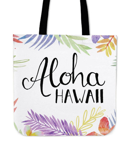 ALOHA HAWAII LINEN TOTE BAG - TSP Top Selling Products