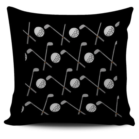 GOLF DESIGN PILLOW COVER BLACK - TSP Top Selling Products