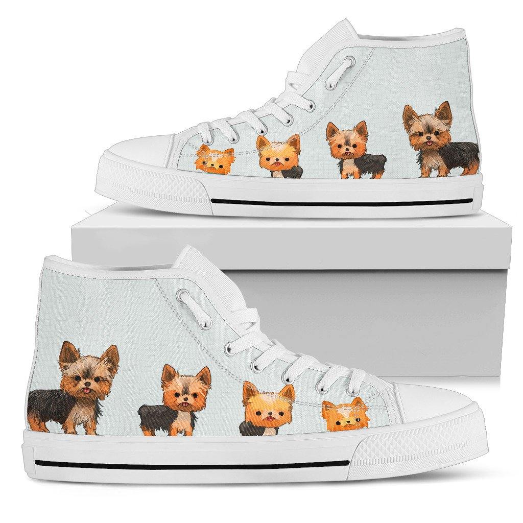 Yorkshire Terrier White High Top - TSP Top Selling Products