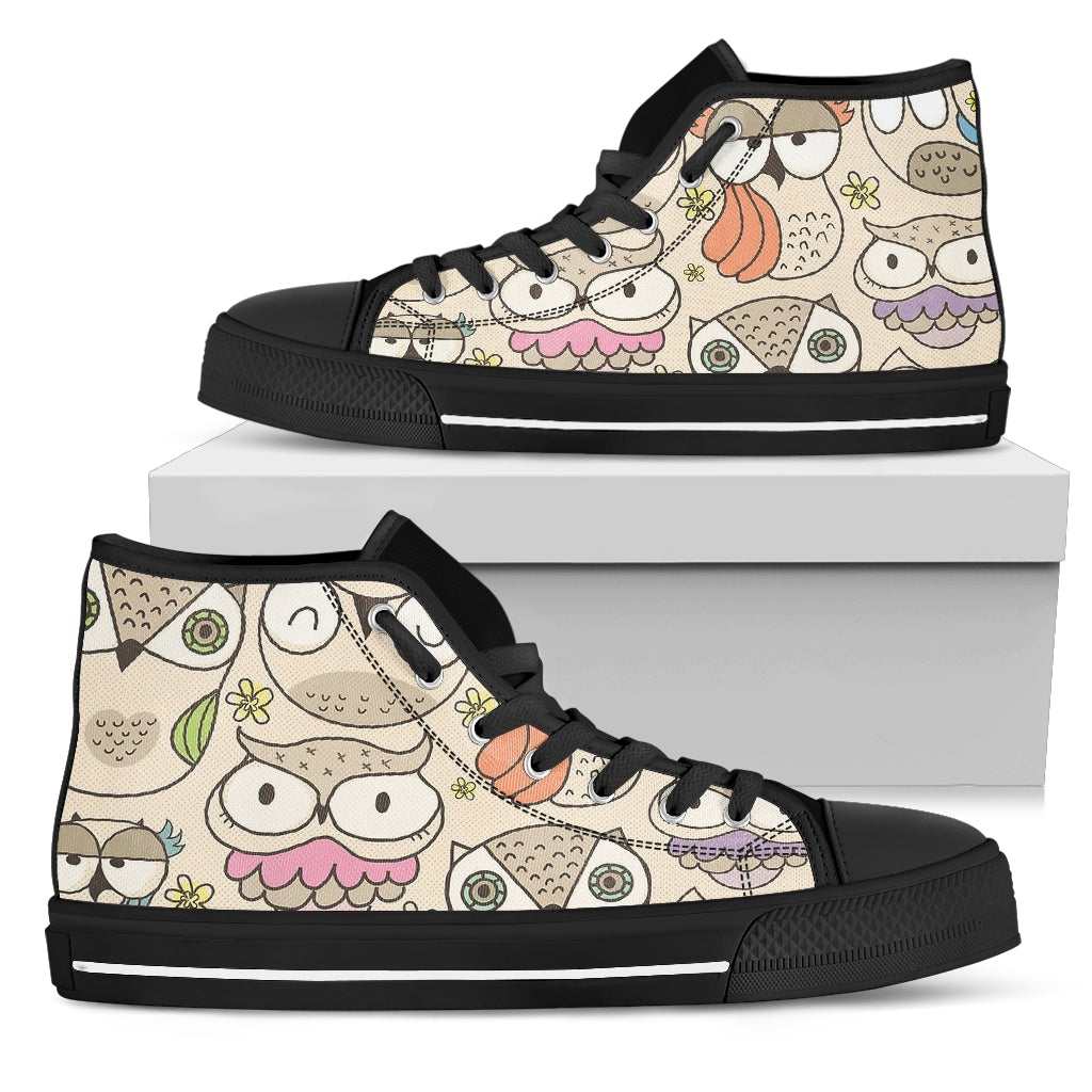 Love Owl Khaki Sneakers
