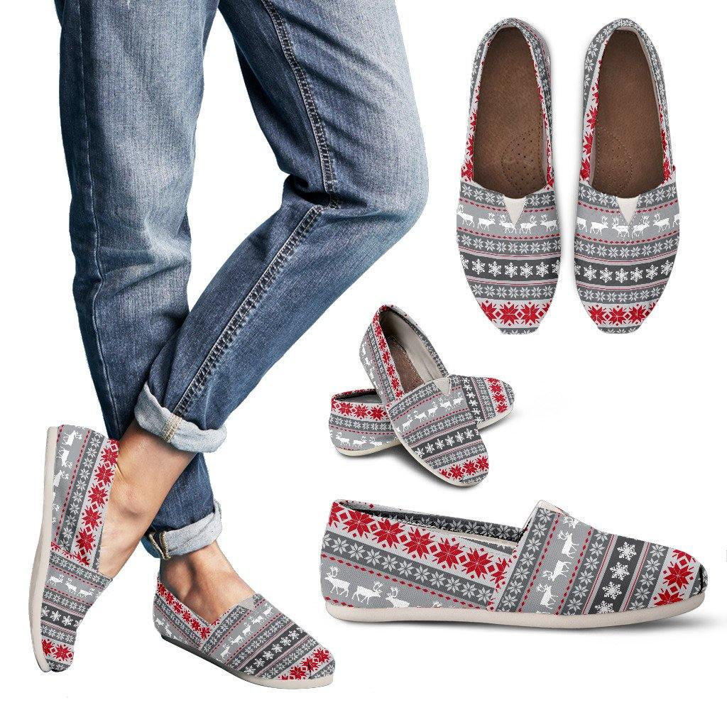 Women's Casual Shoes-Reindeer Themed - TSP Top Selling Products