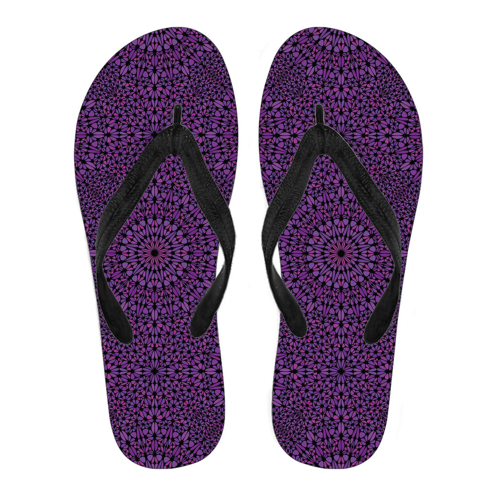 Psychedelic Purple Women's Flip Flops