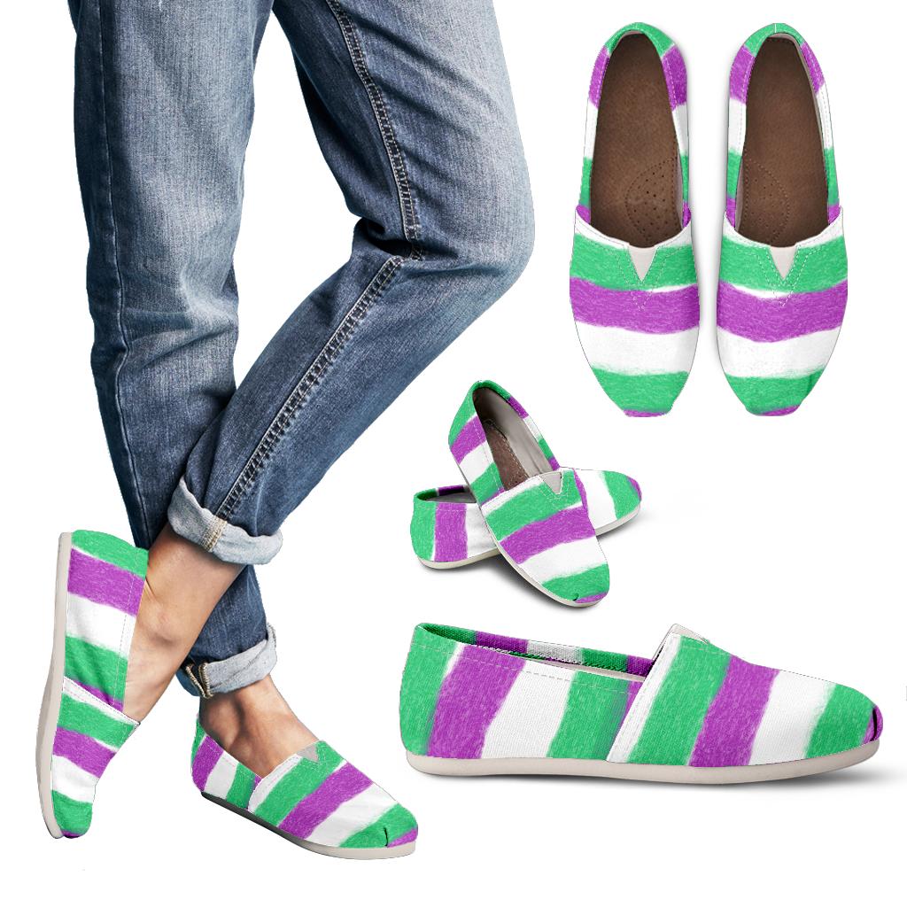 Mint & Purple Stripes