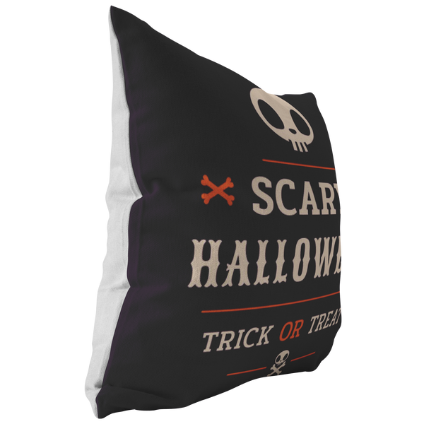 SCARY HALLOWEEN TRICK OR TREAT PILLOW