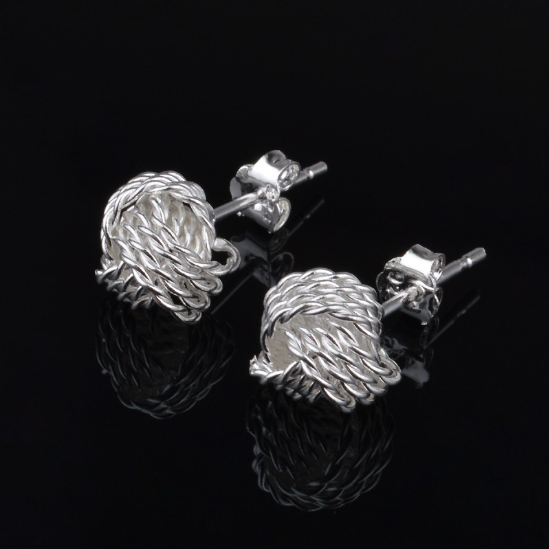 KNOT NECKLACE & STUD EARRING JEWELLERY SET