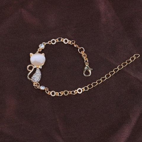 LOVELY ROSE GOLD CAT BRACELET - TSP Top Selling Products