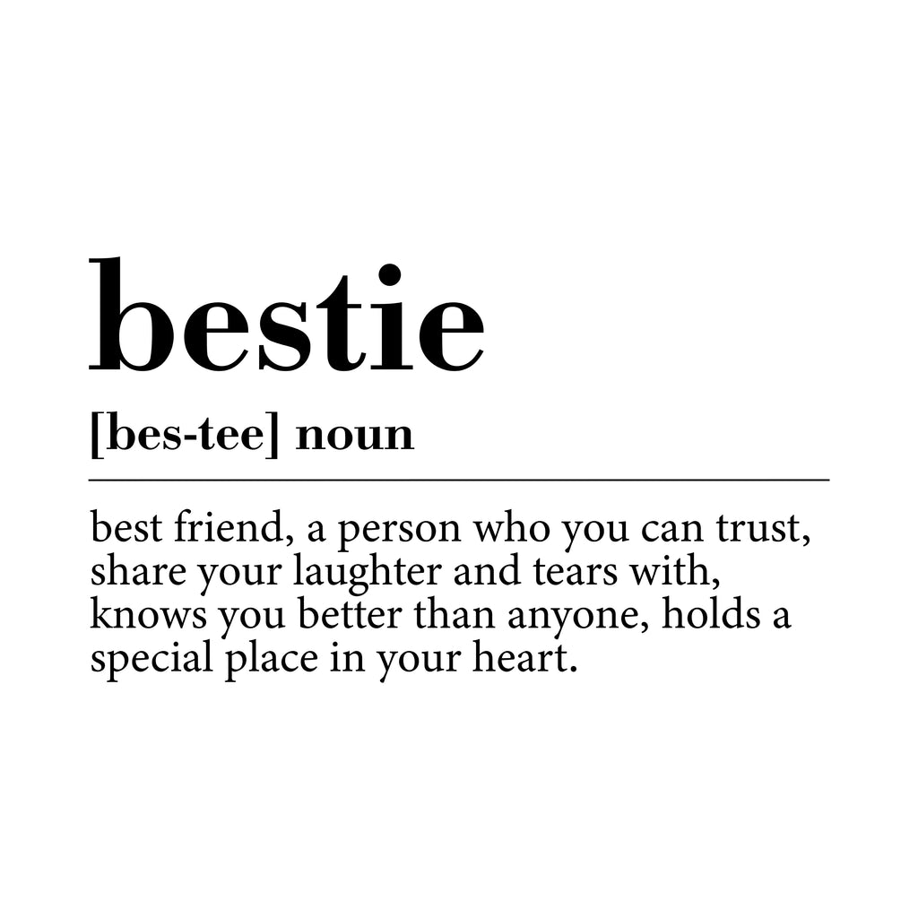 BESTIE DEFINITION PILLOW GIFT FOR FRIEND OR COLLEAGUE