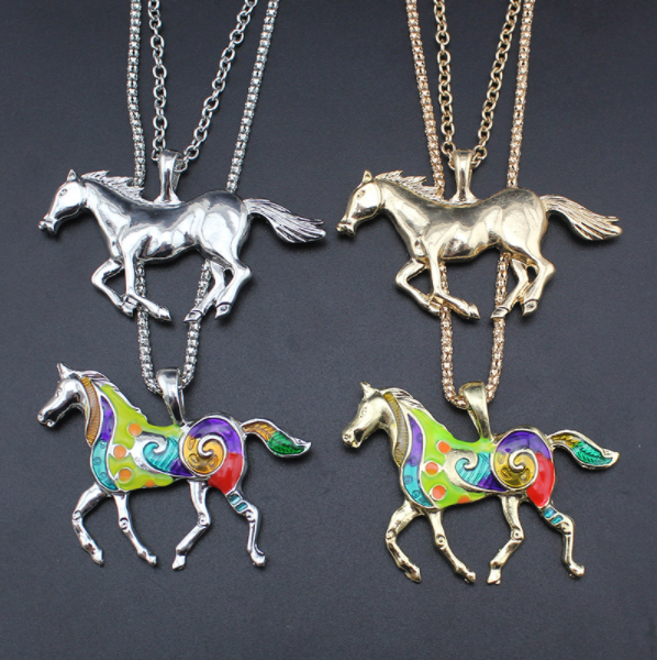 RUNNING HORSE NECKLACE
