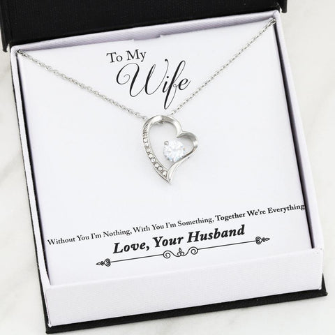 HEART NECKLACE - TO MY WIFE YOU ARE MY EVERYTHING - TSP Top Selling Products