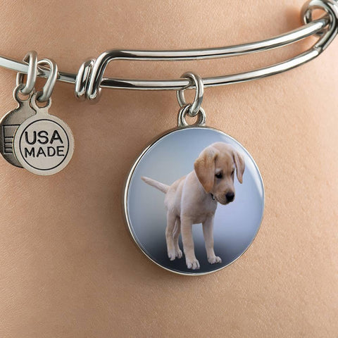 LABRADOR PUPPY LUXURY BANGLE WITH CHARM - TSP Top Selling Products