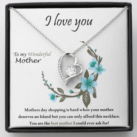 FOREVER LOVE NECKLACE WITH MESSAGE CARD