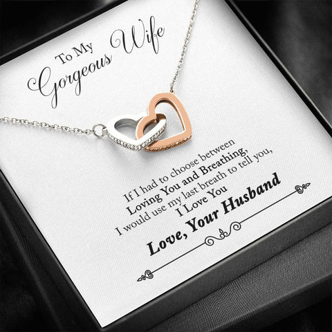 TO MY GORGEOUS WIFE NECKLACE