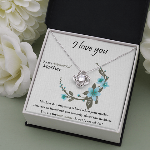LOVE KNOT NECKLACE WITH MESSAGE CARD