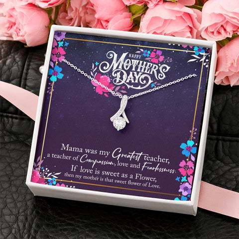ALLURING BEAUTY LUXURY NECKLACE GIFT FOR MOM WITH MESSAGE CARD