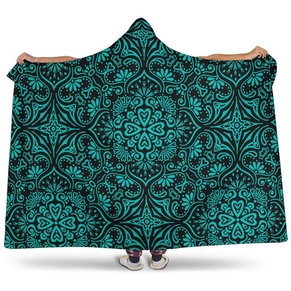 BOHEMIAN TIFFANY GIRL BLACK HOODED BLANKET - TSP Top Selling Products