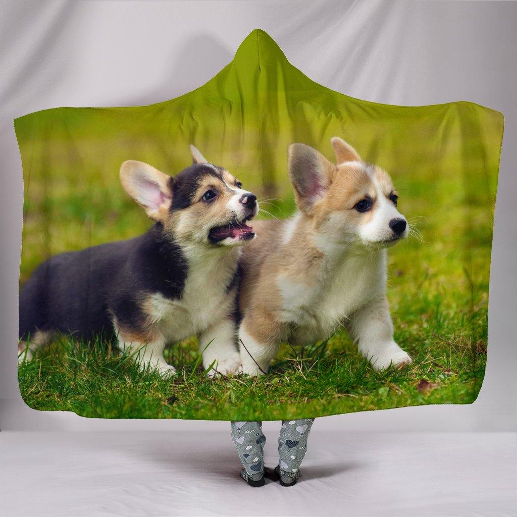 CORGI PUPPY HOODED BLANKET - TSP Top Selling Products