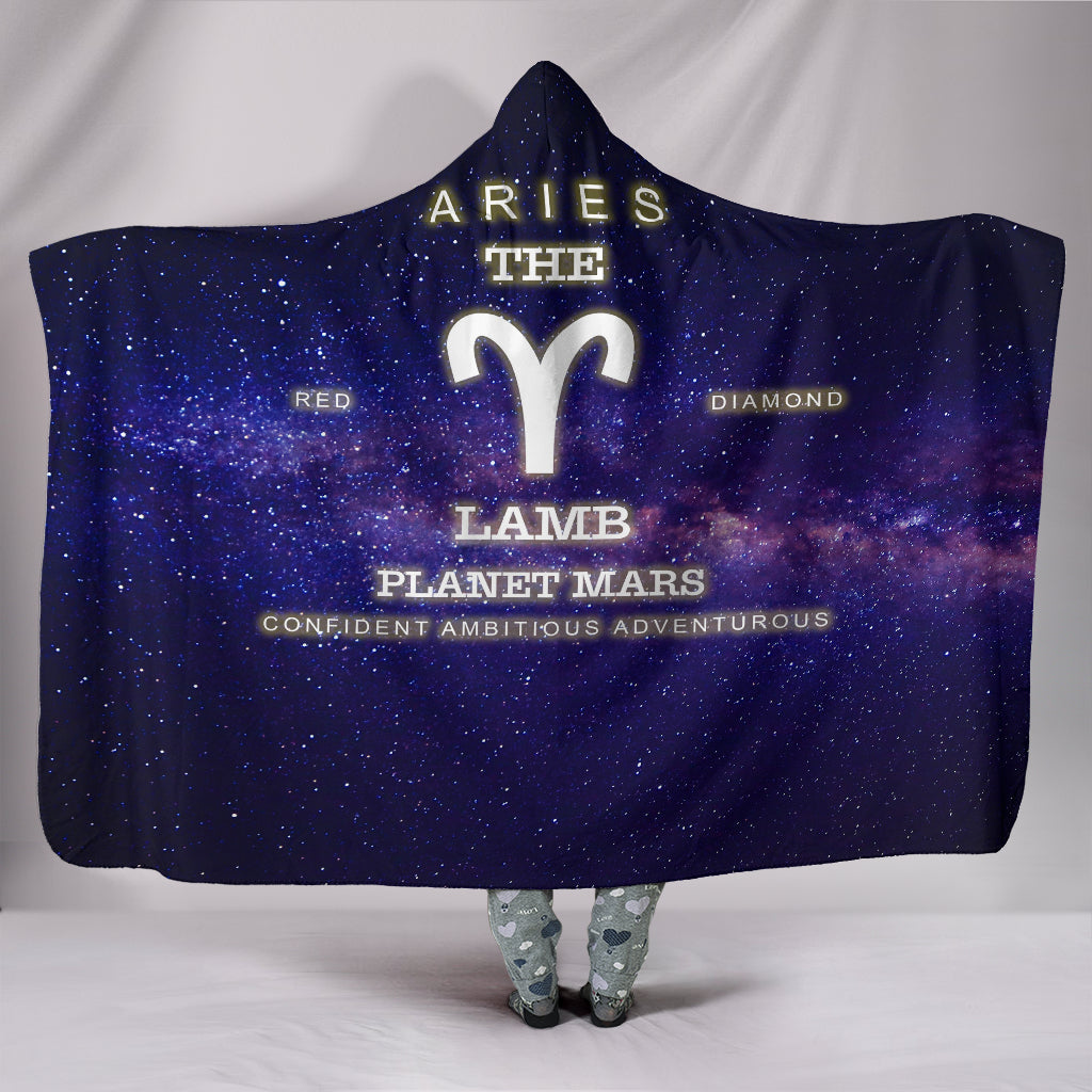 NP Zodiac Aries Hooded Blanket